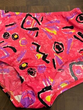 NEW  VTG Fancy Pants Smooth Stretch Satin Full Cut Brief Panty Size S